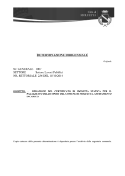 Scarica Allegato - Comune di Molfetta