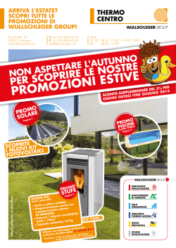 PROMOZIONI ESTIVE