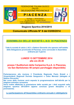 Comunicato n.08 - FIGC PC