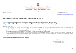 A.A. 2013/2014-CALENDARIO ESAMI SESSIONE ESTIVA Corsi