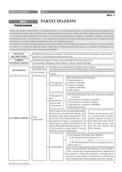 OIC 21 - Partecipazioni