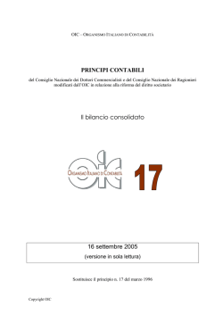 Il bilancio consolidato - Dipartimento di Studi aziendali e giuridici