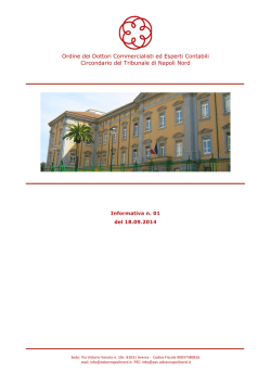 Informativa n 01 ver 2.0 - Circondario del Tribunale di Napoli nord