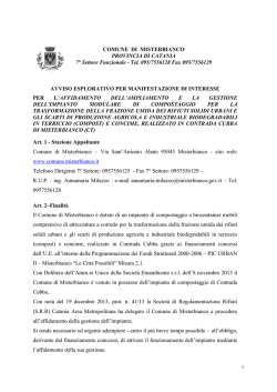 avviso - Comune di Misterbianco