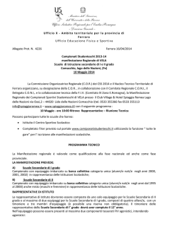 selezioni regionali