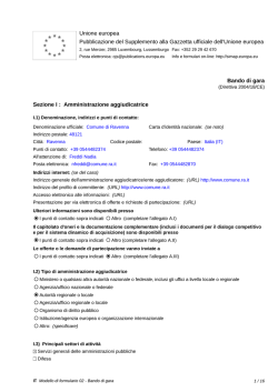 Bando - Comune di Ravenna