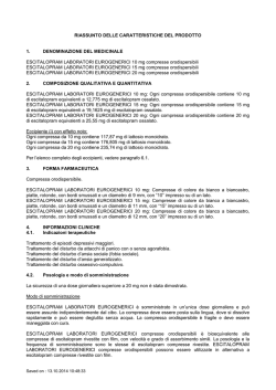 Specialit&agrave; medicinale ESCITALOPRAM LABORATORI