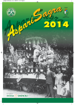 programma con tutte le iniziative del 2014