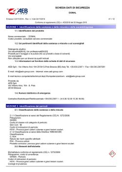 SCHEDA DATI DI SICUREZZA