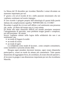 Omelie funerali - In memroria di don Damiano Moreschi