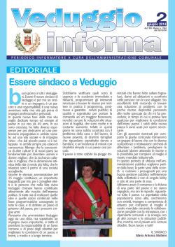 N. 2 giugno 2014 - Comune di Veduggio con Colzano