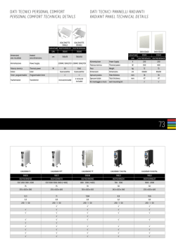 Scheda tecnica - Olimpia Splendid