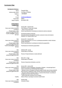 Curriculum - Studio DuranoFormentin