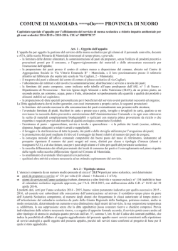 Capitolato [file ] - Regione Autonoma della Sardegna