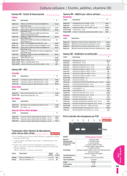 Coltura cellulare / Enzimi, additivi, vitamine DD