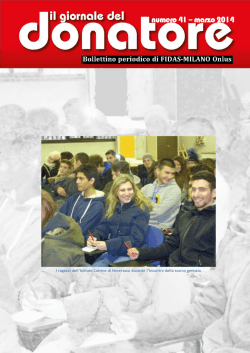 N&deg; 41 - Progetto "Un mare di gocce"