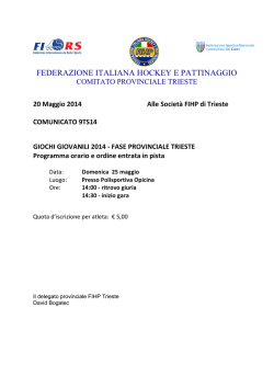 FEDERAZIONE ITALIANA HOCKEY E PATTINAGGIO