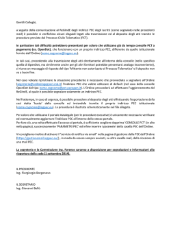 Comunicazione PCT - Ordine Ingegneri Monza e Brianza