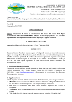 Avviso monte [file] - Regione Autonoma della Sardegna