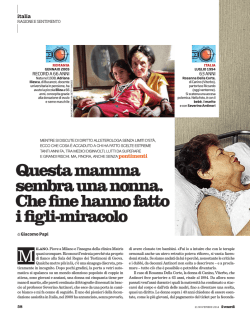 Questa mamma sembra una nonna. Che fine hanno fatto i figli