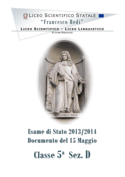 5&ordf;D - Liceo scientifico Redi