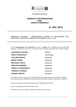 17-7-2013 transazione comune &ndash; Top