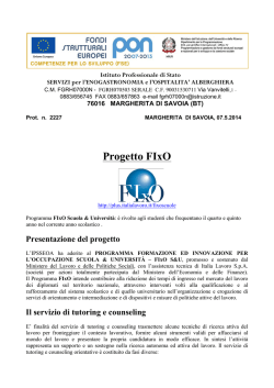 Progetto FIxO - IPSSAR Margherita