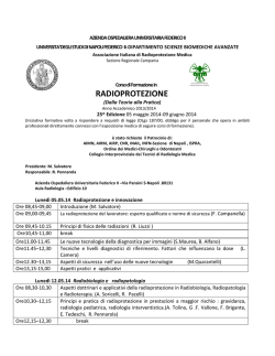 radioprotezione: dalla teoria alla pratica - 1