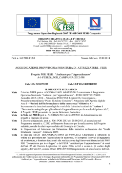 Aggiudicazione provvisoria della gara per la realizzazione del