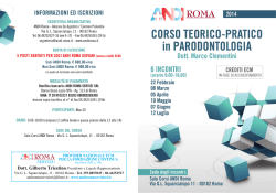 Dr. Clementini ANDI Roma Corso Teorico-Pratico in - Hu