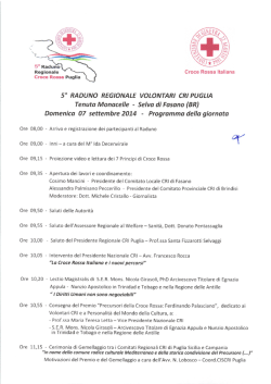Raduno - CRI Puglia