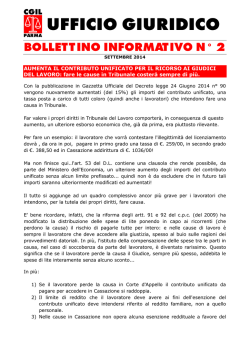 bollettino informativo n&deg; 2