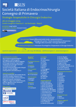 Societ&agrave; Italiana di Endocrinochirurgia Convegno di