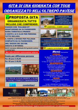 In Gita - albergo hotel corona varzi pavia ristorante da andrea