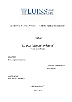 "La pax latinoamericana"