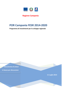 Documento preliminare di Programmazione