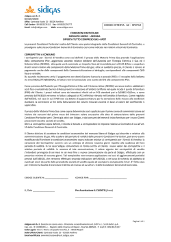 modulo condizioni particolari