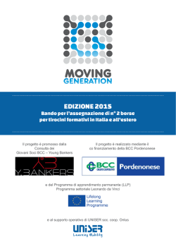 EDIZIONE 2015 - Moving Generation