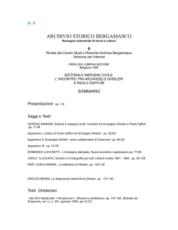N. 9, anno 1985 &ndash; esaurito, Edizione Pierluigi Lubrina, Bergamo e