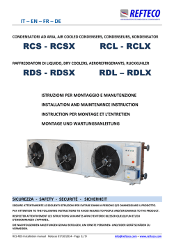 RCS - RCSX RCL - RCLX RDS - RDSX RDL &ndash; RDLX