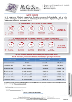 Contratto - Recupero Credit Service SRL