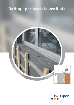 Dettagli per facciate ventilate