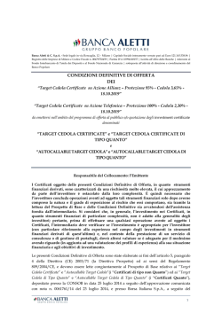 20140924 Condizioni definitive Offerta Target