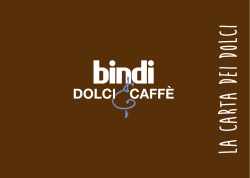 LA CARTA DEI DOLCI