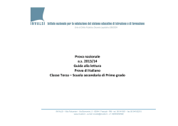 Guida alla lettura - prova di italiano