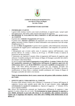 Incombenze della struttura ric.