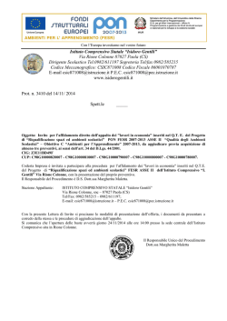 Procedura Negoziata Bando di Gara I. Gentili lavori in economia