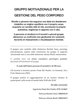 gruppo motivazionale per le diete