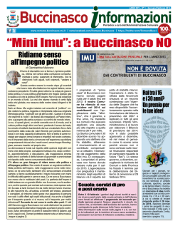 Gennaio/Febbraio 2014 - Comune di Buccinasco
