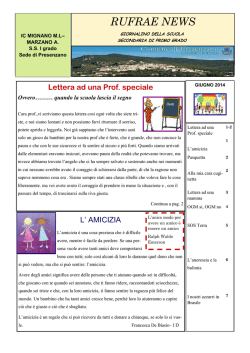 Rufrae News n. 1 - IC Mignano
